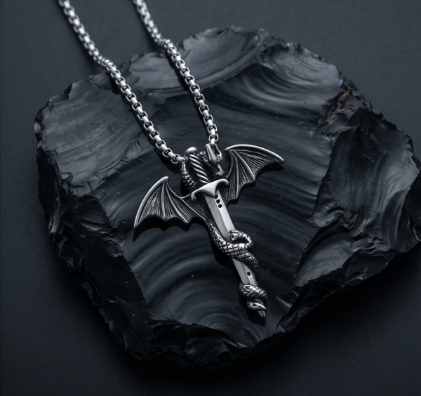 Drachen Kette Edelstahl