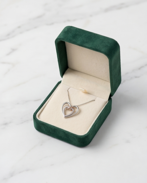 Herz Kette 925 Silber unendlich