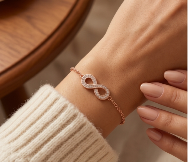 Unendlich Armband Rosé Gold