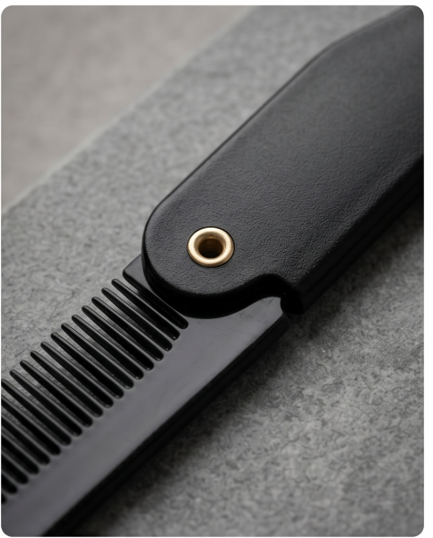 Klappkamm "Black Blade" Antistatisch 17cm