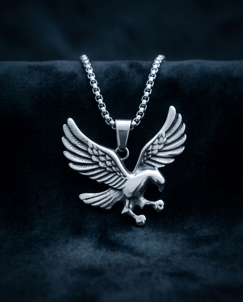 Herren-Set "Freedom" | Adler-Anhänger & 55cm Kette | Edelstahl