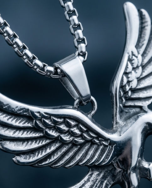 Herren-Set "Freedom" | Adler-Anhänger & 55cm Kette | Edelstahl