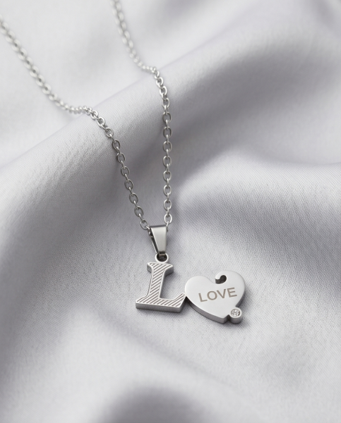 Partnerkette LOVE Silber-Edition | 316L Edelstahl