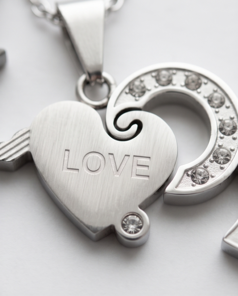 Partnerkette LOVE Silber-Edition | 316L Edelstahl