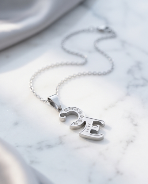Partnerkette LOVE Silber-Edition | 316L Edelstahl