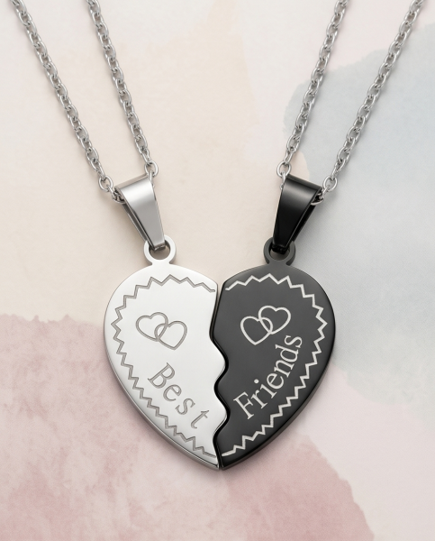 Premium Freundschafts-Set „Connected“ – 2-teiliges Puzzle-Collier