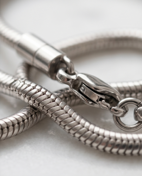 Edelstahl Damen-Armband 18 cm inkl. Etui