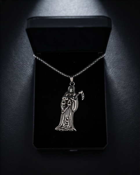 Edelstahl Kette Sensenmann Grim Reaper