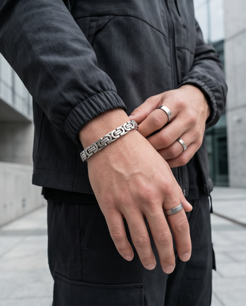 Edelstahl "King" Königsketten-Armband