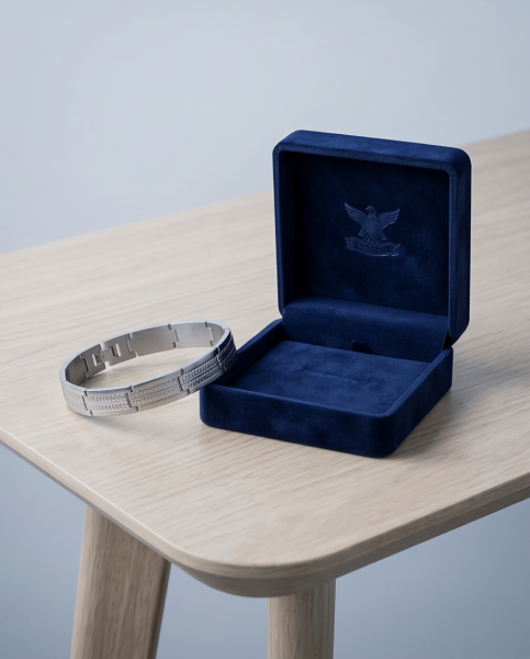 Edelstahl Armband "Industria" mit Reifenprofil