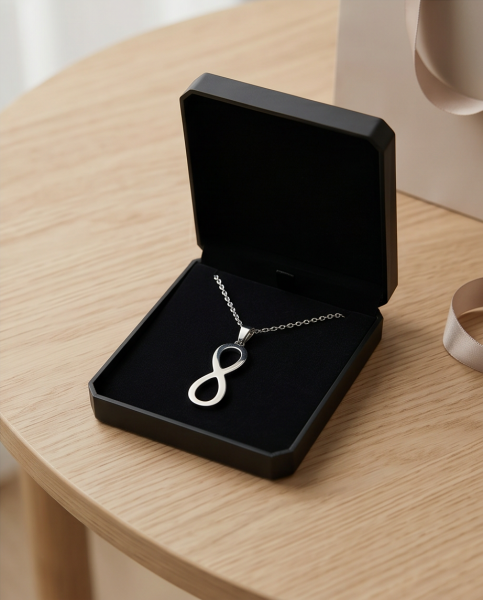 Edelstahl Halskette Infinity – Unendlichkeit Anhänger