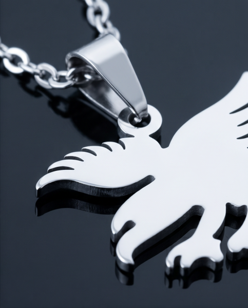 Edelstahl Halskette Adler – Greifvogel Anhänger