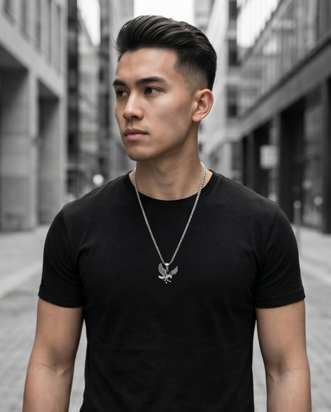 Herren-Set "Freedom" | Adler-Anhänger & 55cm Kette | Edelstahl