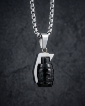 Handgranaten Kette Edelstahl