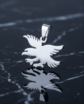 Edelstahl Halskette Adler – Greifvogel Anhänger